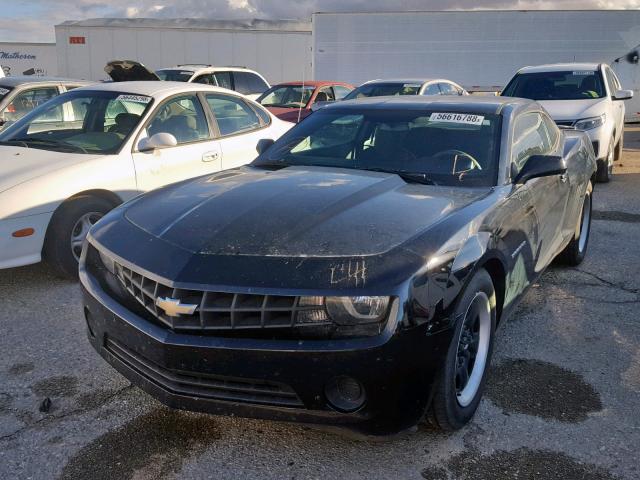 2G1FA1E37D9200555 - 2013 CHEVROLET CAMARO LS BLACK photo 2