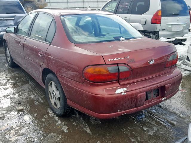 1G1NE52J33M721185 - 2003 CHEVROLET MALIBU LS წითელი ფოტო 3