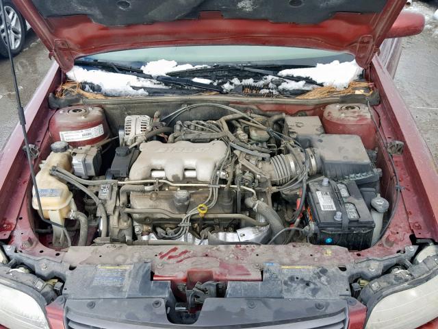 1G1NE52J33M721185 - 2003 CHEVROLET MALIBU LS წითელი ფოტო 7