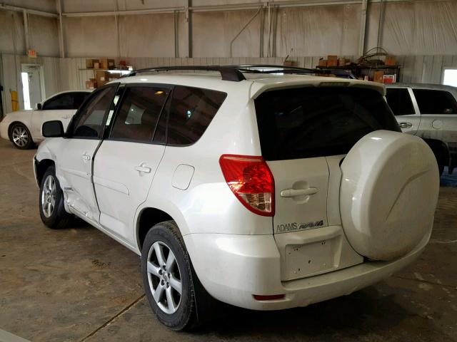 JTMBK31V475026760 - 2007 TOYOTA RAV4 LIMIT WHITE photo 3