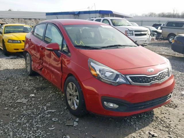 KNADN4A35D6224965 - 2013 KIA RIO EX RED photo 1