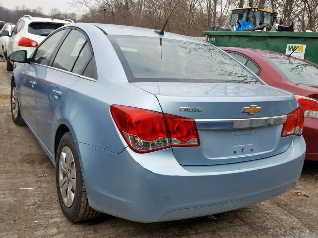 1G1PC5SH4C7247872 - 2012 CHEVROLET CRUZE LS BLUE photo 3