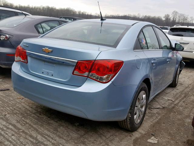 1G1PC5SH4C7247872 - 2012 CHEVROLET CRUZE LS BLUE photo 4