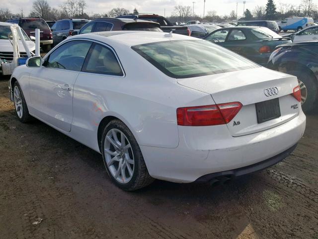 WAUCFAFR8CA002596 - 2012 AUDI A5 PREMIUM WHITE photo 3