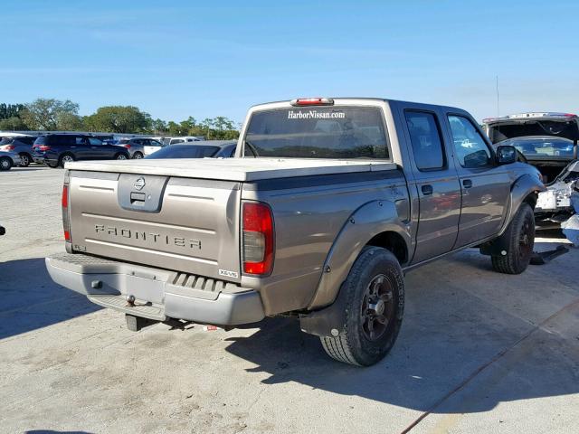 1N6ED27T54C415032 - 2004 NISSAN FRONTIER C BROWN photo 4