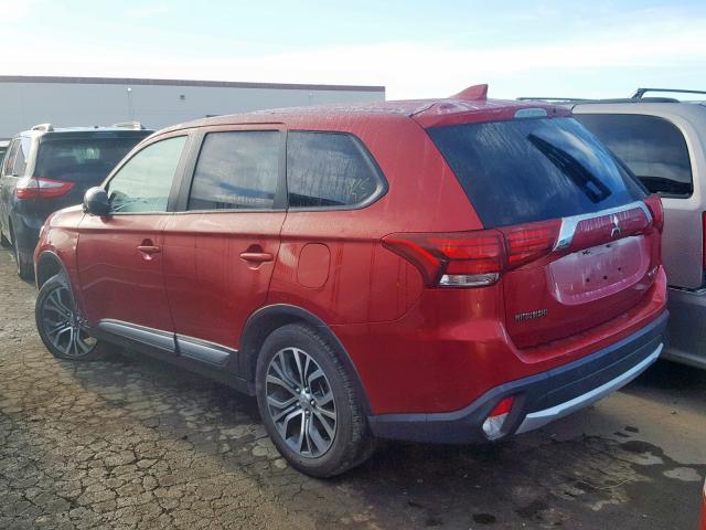 JA4AD2A33JZ040433 - 2018 MITSUBISHI OUTLANDER RED photo 3