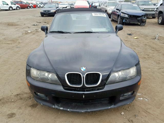 4USCH9343YLF85530 - 2000 BMW Z3 2.3 BLACK photo 9