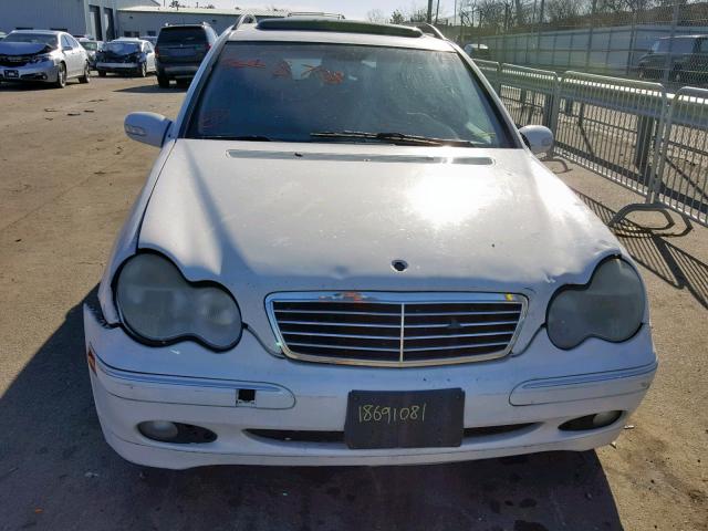 WDBRH81JX3F397304 - 2003 MERCEDES-BENZ C240 WHITE photo 7