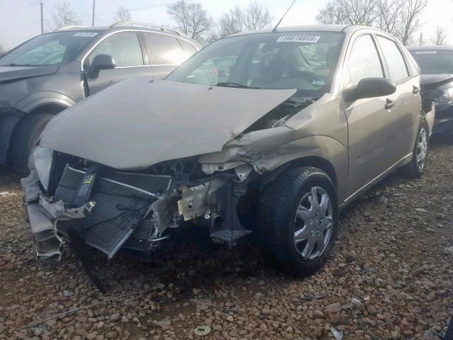 1FAHP34N37W350709 - 2007 FORD FOCUS ZX4 TAN photo 2