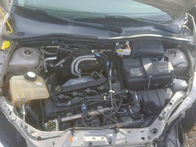 1FAHP34N37W350709 - 2007 FORD FOCUS ZX4 TAN photo 7