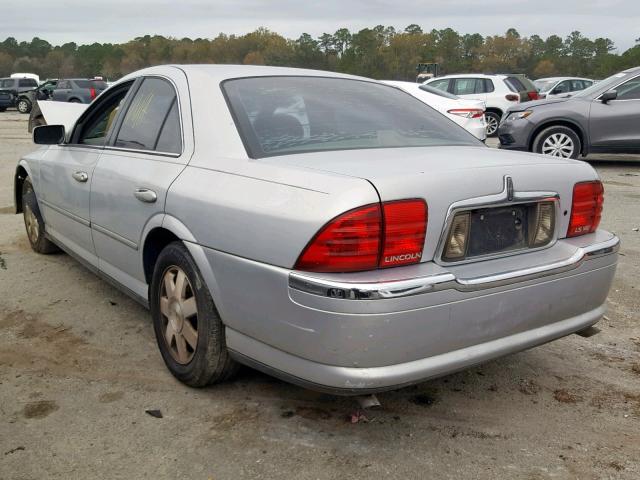 1LNHM87A12Y638939 - 2002 LINCOLN LS SILVER photo 3