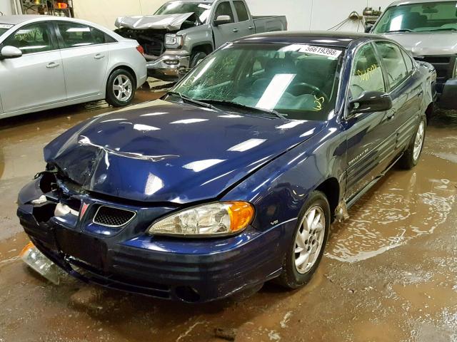 1G2NF52E41C259086 - 2001 PONTIAC GRAND AM S BLUE photo 2