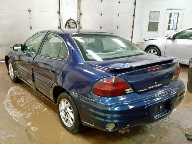 1G2NF52E41C259086 - 2001 PONTIAC GRAND AM S BLUE photo 3