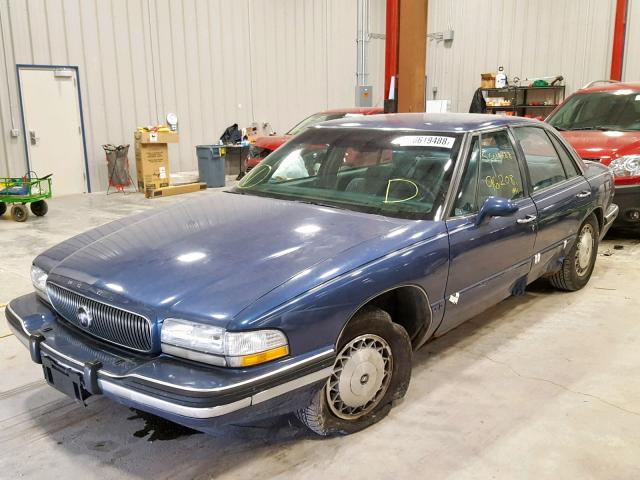 1G4HP52L8SH417109 - 1995 BUICK LESABRE CU BLUE photo 2