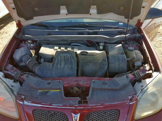 1G2AN18B177173162 - 2007 PONTIAC G5 GT BURGUNDY photo 7