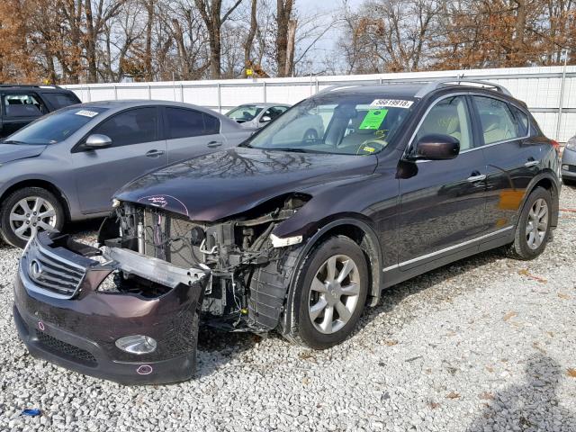 JNKAJ09F08M360171 - 2008 INFINITI EX35 BASE BROWN photo 2