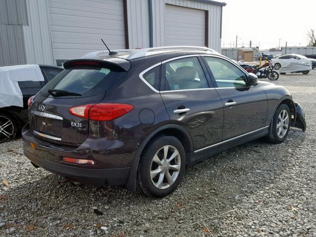 JNKAJ09F08M360171 - 2008 INFINITI EX35 BASE BROWN photo 4