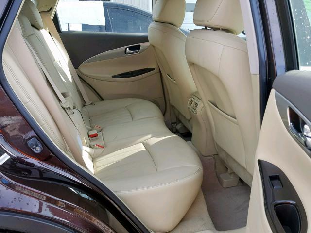 JNKAJ09F08M360171 - 2008 INFINITI EX35 BASE BROWN photo 6