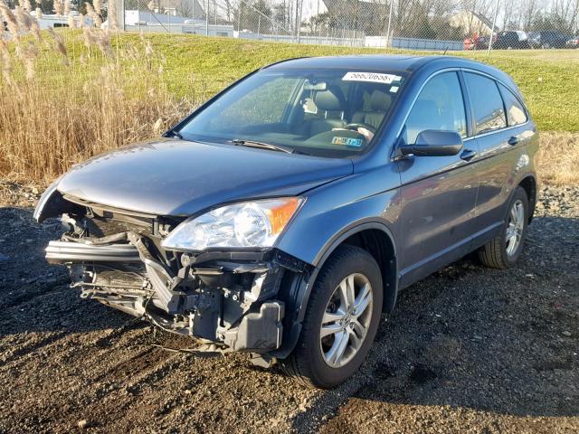 JHLRE4H7XBC032511 - 2011 HONDA CR-V EXL GRAY photo 2