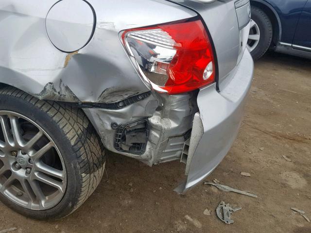 JTKDE177770194797 - 2007 TOYOTA SCION TC ნაცრისფერი ფოტო 9