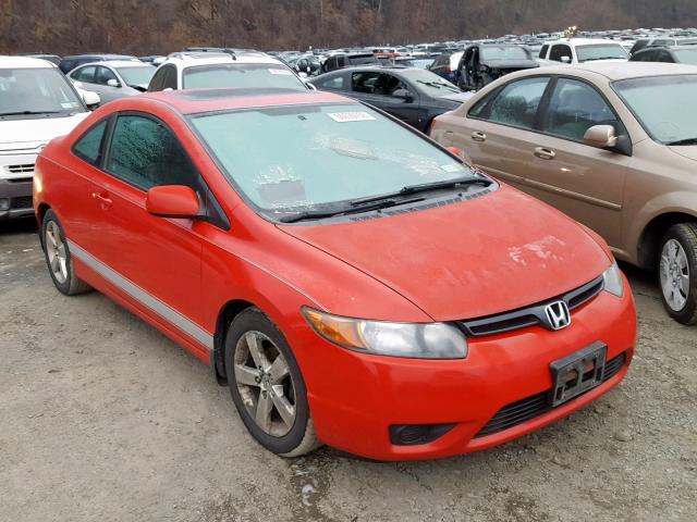 2HGFG12928H538957 - 2008 HONDA CIVIC EXL RED photo 1