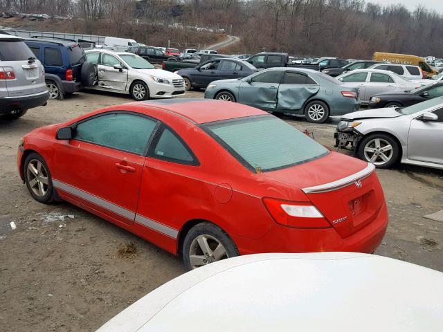 2HGFG12928H538957 - 2008 HONDA CIVIC EXL RED photo 3