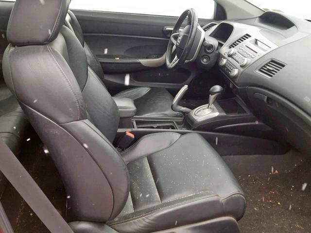 2HGFG12928H538957 - 2008 HONDA CIVIC EXL RED photo 5