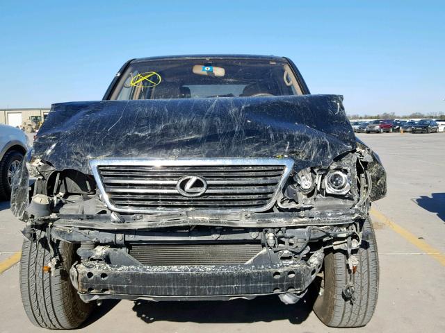 JT6HT00W0X0072476 - 1999 LEXUS LX 470 BLACK photo 9