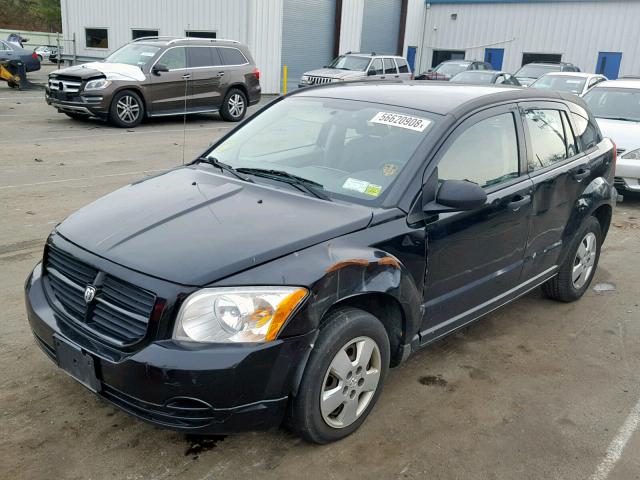 1B3HB28B57D288312 - 2007 DODGE CALIBER BLACK photo 2