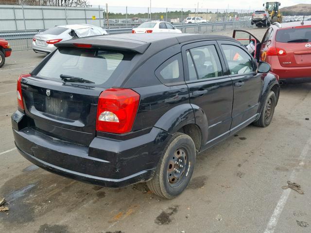 1B3HB28B57D288312 - 2007 DODGE CALIBER BLACK photo 4