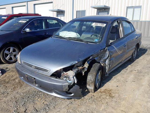 KNADC123016012120 - 2001 KIA RIO BLUE photo 2