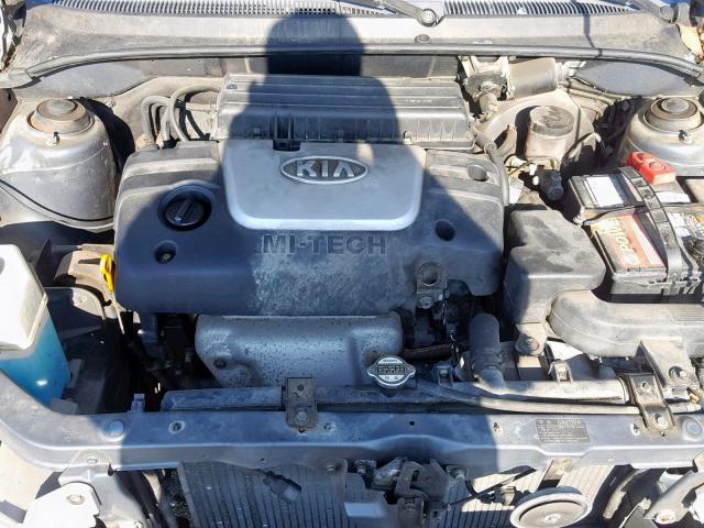 KNADC123016012120 - 2001 KIA RIO BLUE photo 7