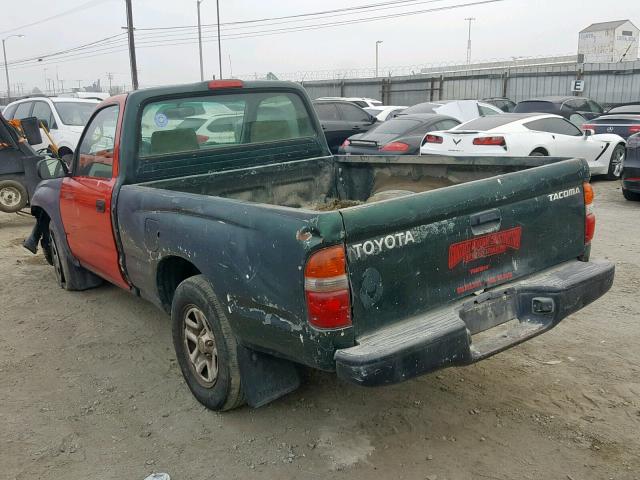 5TENL42N64Z350753 - 2004 TOYOTA TACOMA GREEN photo 3