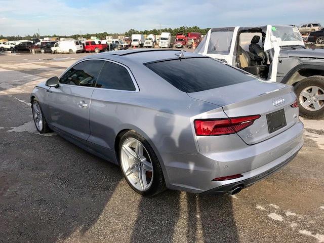 WAUTNAF54JA003421 - 2018 AUDI A5 PREMIUM SILVER photo 3