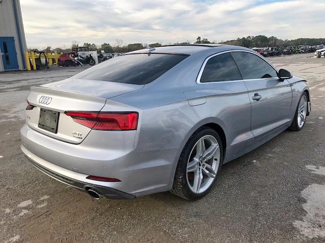 WAUTNAF54JA003421 - 2018 AUDI A5 PREMIUM SILVER photo 4