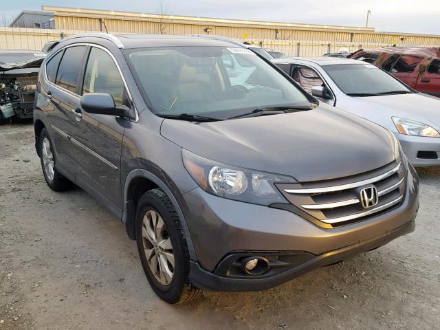 5J6RM4H78CL042403 - 2012 HONDA CR-V EXL GRAY photo 1