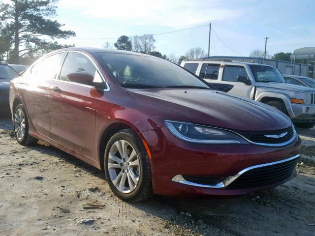 1C3CCCAB9HN500392 - 2017 CHRYSLER 200 LIMITE BURGUNDY photo 1