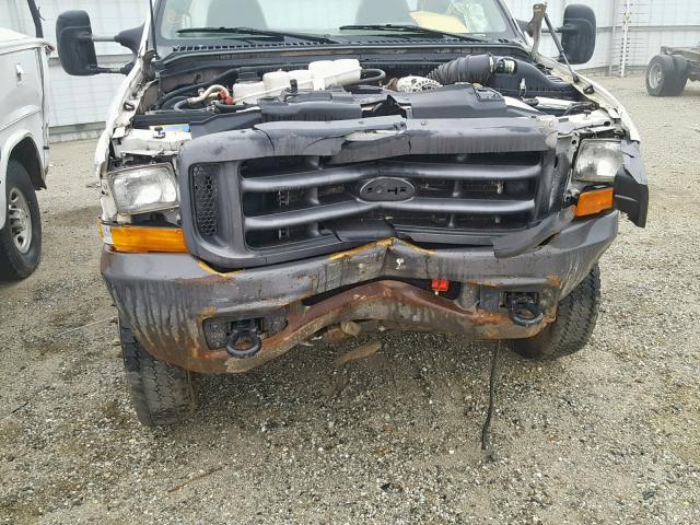 1FDXF46F0YED08182 - 2000 FORD F450 SUPER WHITE photo 9