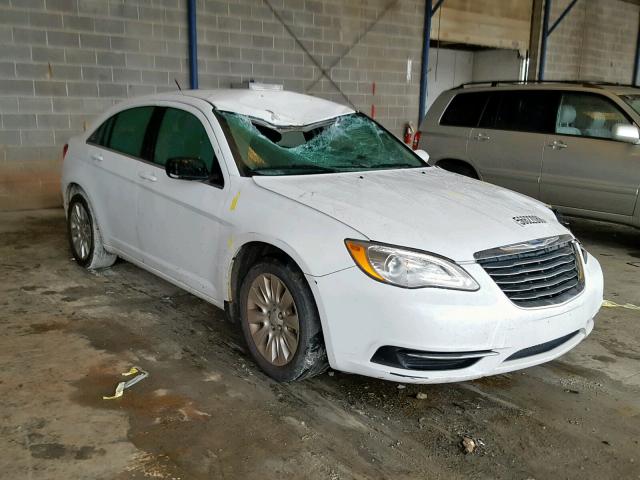 1C3CCBAB0EN208569 - 2014 CHRYSLER 200 LX WHITE photo 1