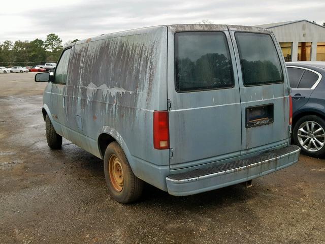 1GCDM19ZXNB203843 - 1992 CHEVROLET ASTRO BLUE photo 3