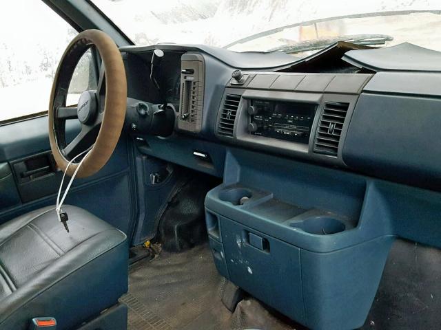 1GCDM19ZXNB203843 - 1992 CHEVROLET ASTRO BLUE photo 9