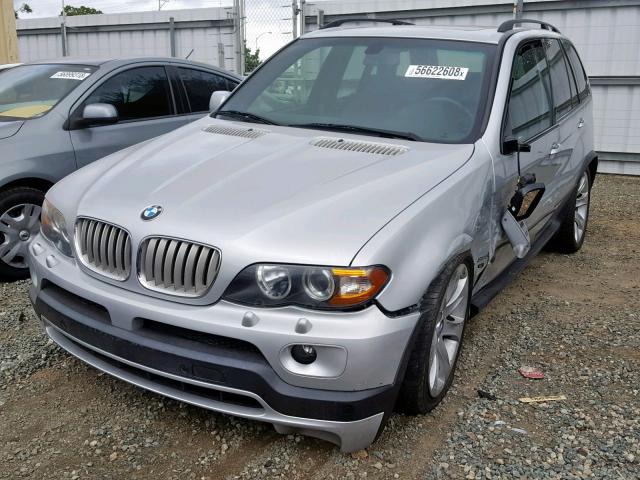 5UXFA93575LE82797 - 2005 BMW X5 4.8IS SILVER photo 2