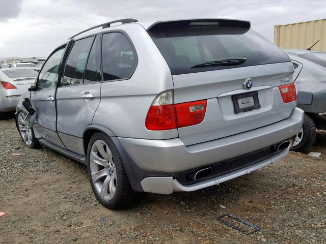 5UXFA93575LE82797 - 2005 BMW X5 4.8IS SILVER photo 3