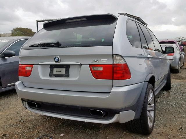 5UXFA93575LE82797 - 2005 BMW X5 4.8IS SILVER photo 4