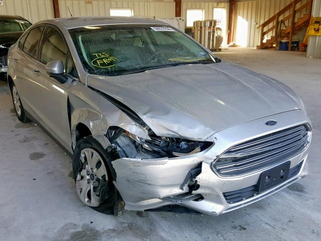 3FA6P0G75ER367630 - 2014 FORD FUSION S SILVER photo 1