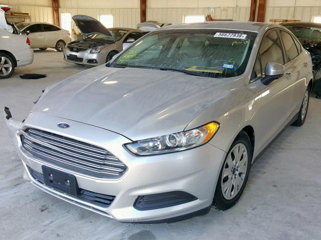 3FA6P0G75ER367630 - 2014 FORD FUSION S SILVER photo 2