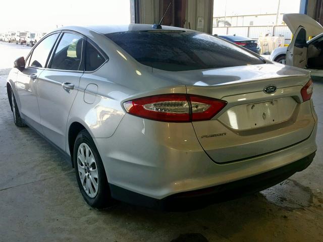 3FA6P0G75ER367630 - 2014 FORD FUSION S SILVER photo 3