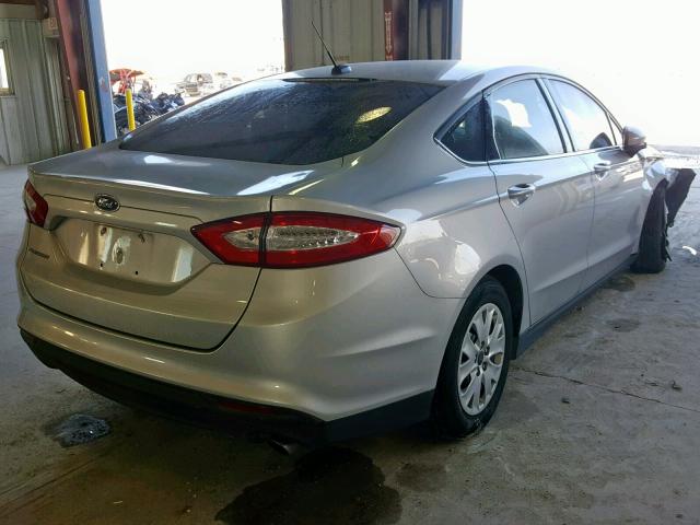 3FA6P0G75ER367630 - 2014 FORD FUSION S SILVER photo 4