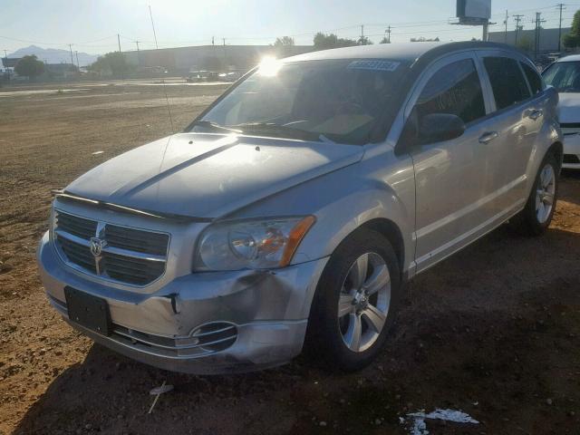 1B3CB4HA9AD570893 - 2010 DODGE CALIBER SX SILVER photo 2