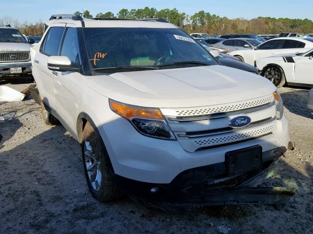 1FM5K7F86EGA68982 - 2014 FORD EXPLORER L WHITE photo 1